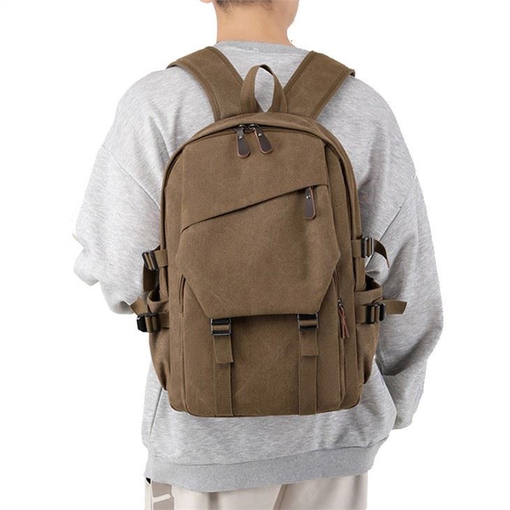CANVAS BACKPACK FOR LAPTOP-FRONT