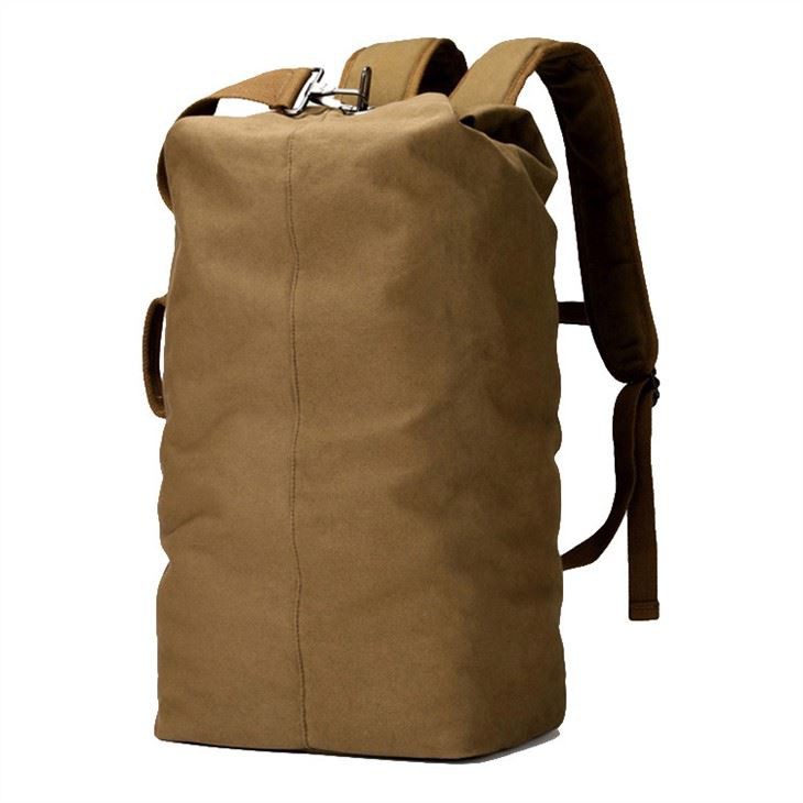 FASHION CANVAS BACKPACK-BROWN