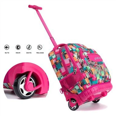 Tas Sekolah dengan Troli untuk Anak