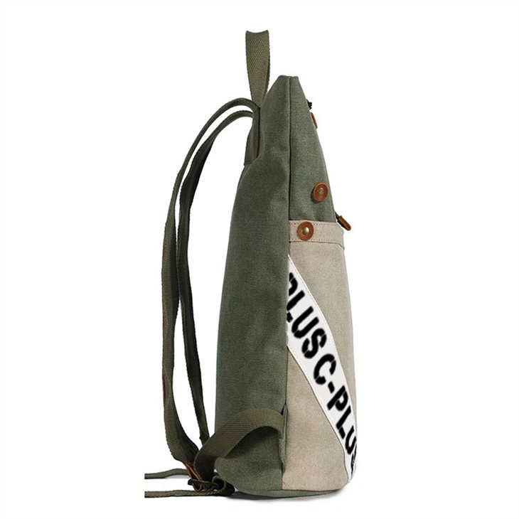 canvas satchel backpack-SIDE